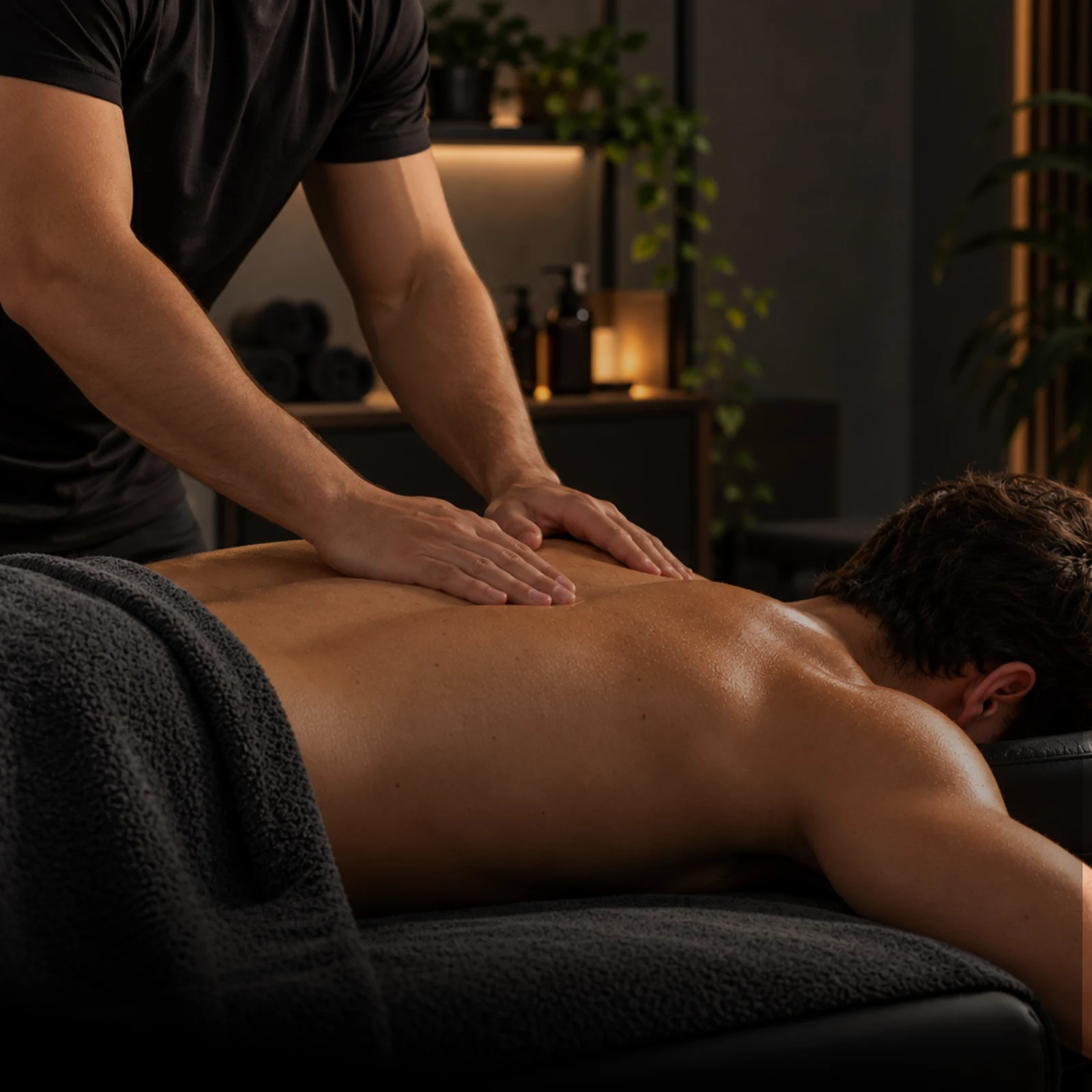 Recovery massage session